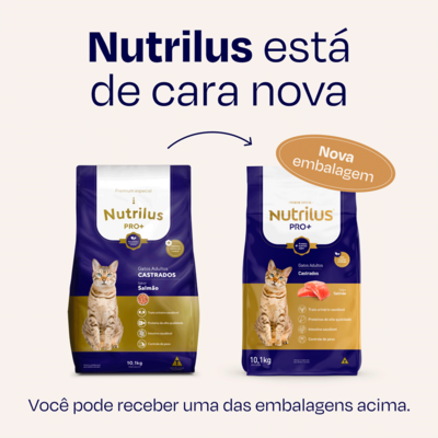 Kit Ração Nutrilus Pro+ Salmão para Gatos Adultos Castrados02