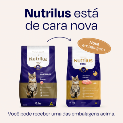 Kit Ração Nutrilus Pro+ Frango para Gatos Adultos Castrados02