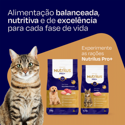 Kit Ração Nutrilus Pro+ Frango para Gatos Adultos Castrados04