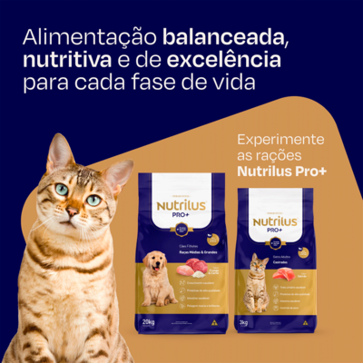 Kit Ração Nutrilus Pro+ Salmão para Gatos Adultos Castrados04