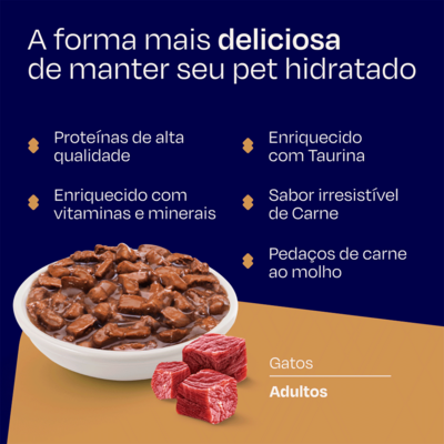 Ração Úmida Nutrilus Sabor Carne para Gatos02