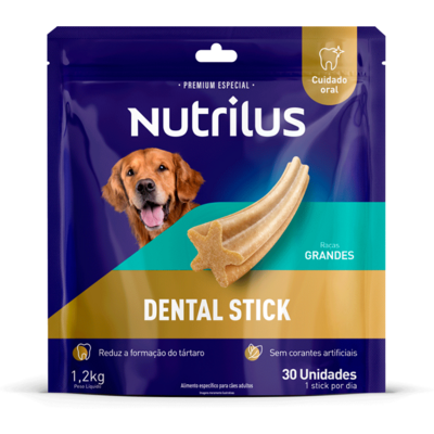 Petisco Nutrilus Dental Stick para Cães Adultos Porte Grande01
