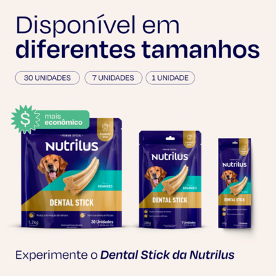 Petisco Nutrilus Dental Stick para Cães Adultos Porte Grande03