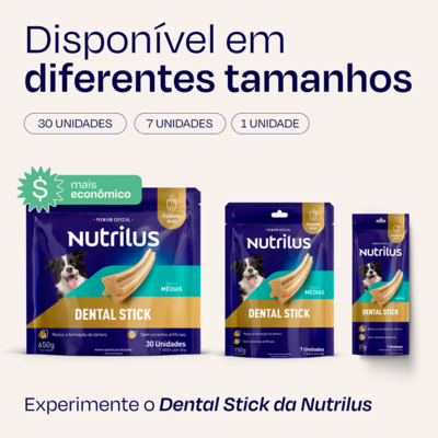 Petisco Nutrilus Dental Stick para Cães Adultos Porte Médio03