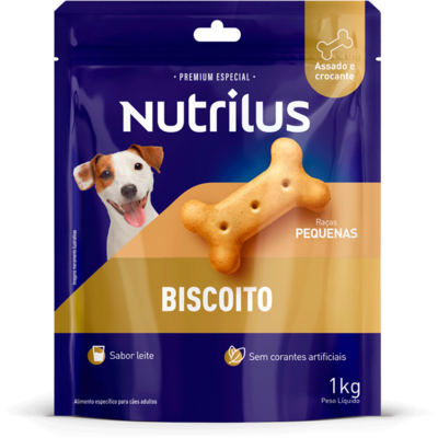Biscoito Nutrilus para Cães Adultos Porte Pequeno01