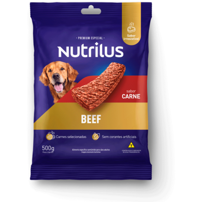 Bifinho Nutrilus para Cães Adultos Sabor Carne