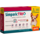 Antipulgas Zoetis Simparic Trio 3 mg para Cães de 1,5 Kg a 2,5 Kg