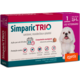 Antipulgas Zoetis Simparic Trio 6 mg para Cães de 2,6 Kg a 5 Kg
