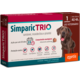 Antipulgas Zoetis Simparic Trio 72 mg para Cães de 40,1 Kg a 60 Kg