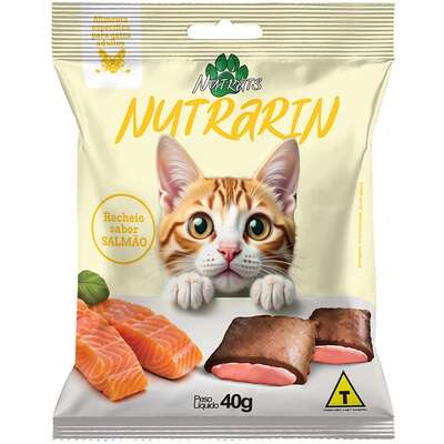 Petisco Nutrats Nutrarin Nuggets Urinary para Gatos sabor Salmão