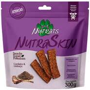 Snacks Nutrats Nutraskin para Cães Adultos sabor Cordeiro e Linhaça - 300 g