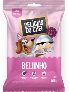 Petisco Petitos para Cães Adultos Sabor Beijinho - 50 g