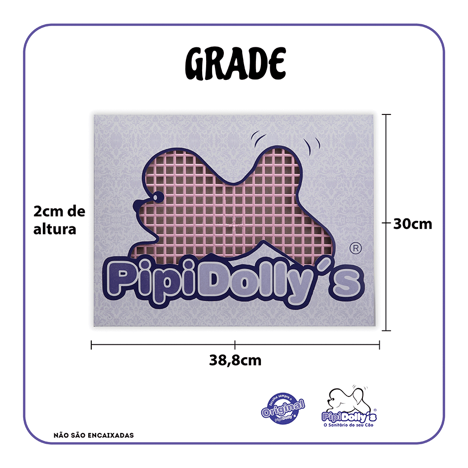 Grade para Sanitário Pipidollys Candy Color Azul para Cães - Tam. Único