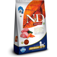 Ração Seca N&D Brown Cordeiro, Spirulina e Cenoura para Cães Adultos de Raças Minis - 2Kg