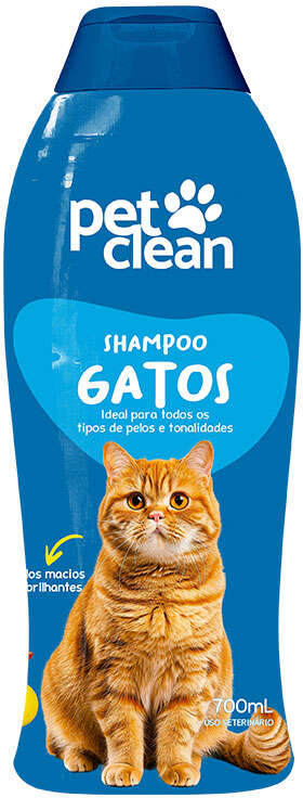 Shampoo e Condicionador Pet Clean para Gatos - 700 mL