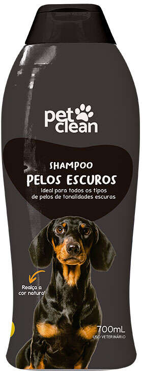 Shampoo e Condicionador Pet Clean Pelos Escuros 2 em 1 - 700 mL