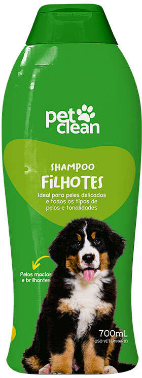 Shampoo e Condicionador Pet Clean 2 em 1 Filhotes - 700 mL