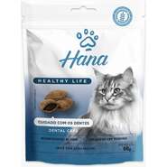 Snack Hana Healthy Life para Gatos Adultos Sabor Fígado Cuidado com os Dentes - 60g