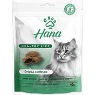 Snack Hana Healthy Life para Gatos Adultos Sabor Fígado Pele e Pelos Saudáveis - 60g