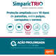Antipulgas Zoetis Simparic Trio 3 mg para Cães de 1,5 Kg a 2,5 Kg