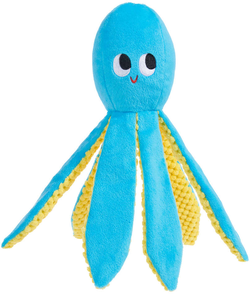 Brinquedo Pelúcia Bark Polvo Otto 2 em 1 para Cães - Tam. Único