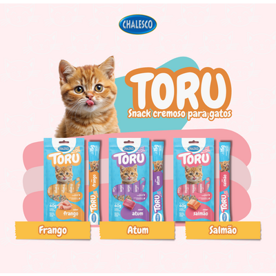 Petisco Cremoso Chalesco Toru para Gatos Adultos sabor Frango