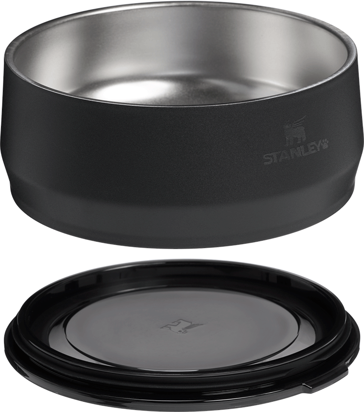 Comedouro Stanley para Cães e Gatos Preto - 700 mL