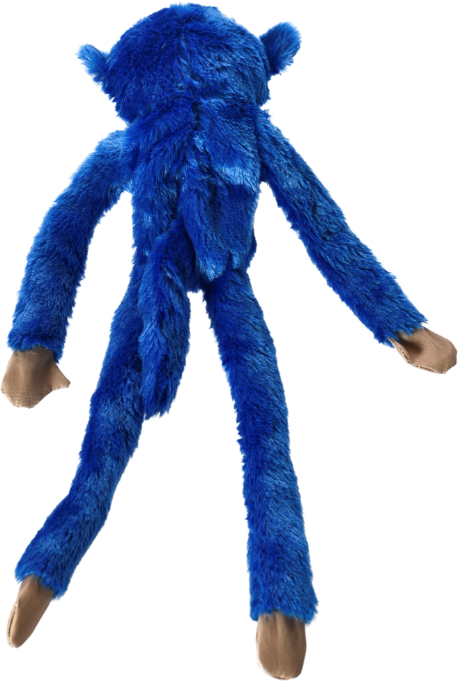 Brinquedo Pelúcia Chalesco Macaco Long Plush Azul para Cães - Tam. Único