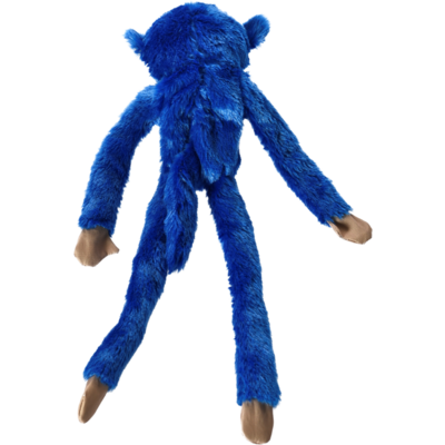 Brinquedo Pelúcia Chalesco Macaco Long Plush Azul para Cães
