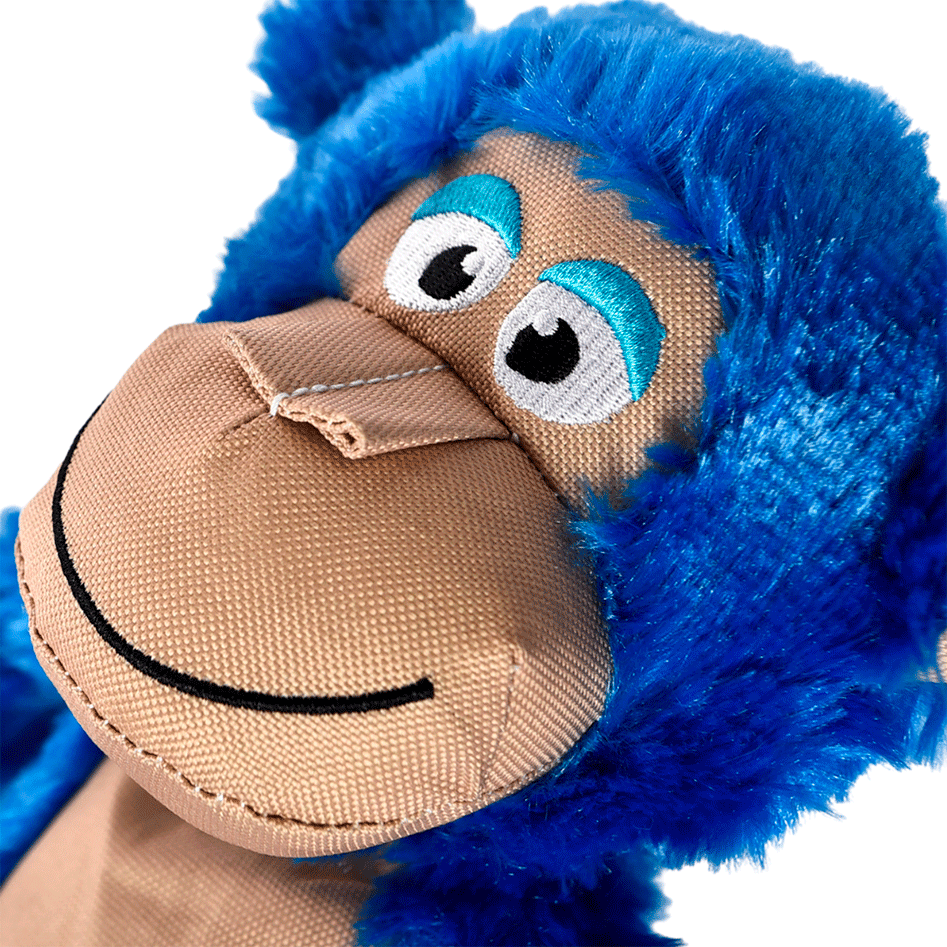 Brinquedo Pelúcia Chalesco Macaco Long Plush Azul para Cães - Tam. Único