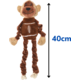 Brinquedo Pelúcia Chalesco Macaquinho Fofo Marrom para Cães