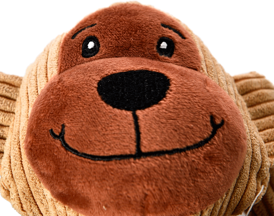 Brinquedo Pelúcia Chalesco Macaquinho Fofo Marrom para Cães - Tam. Único