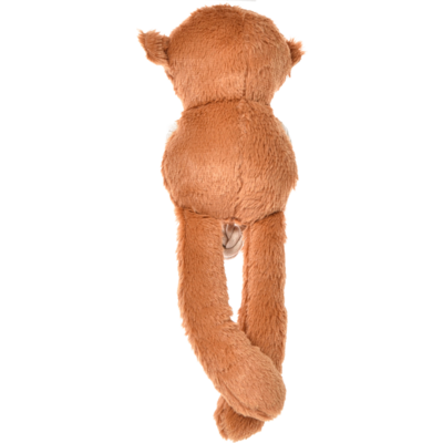 Brinquedo Pelúcia Chalesco Macaquinho com Corda Marrom para Cães