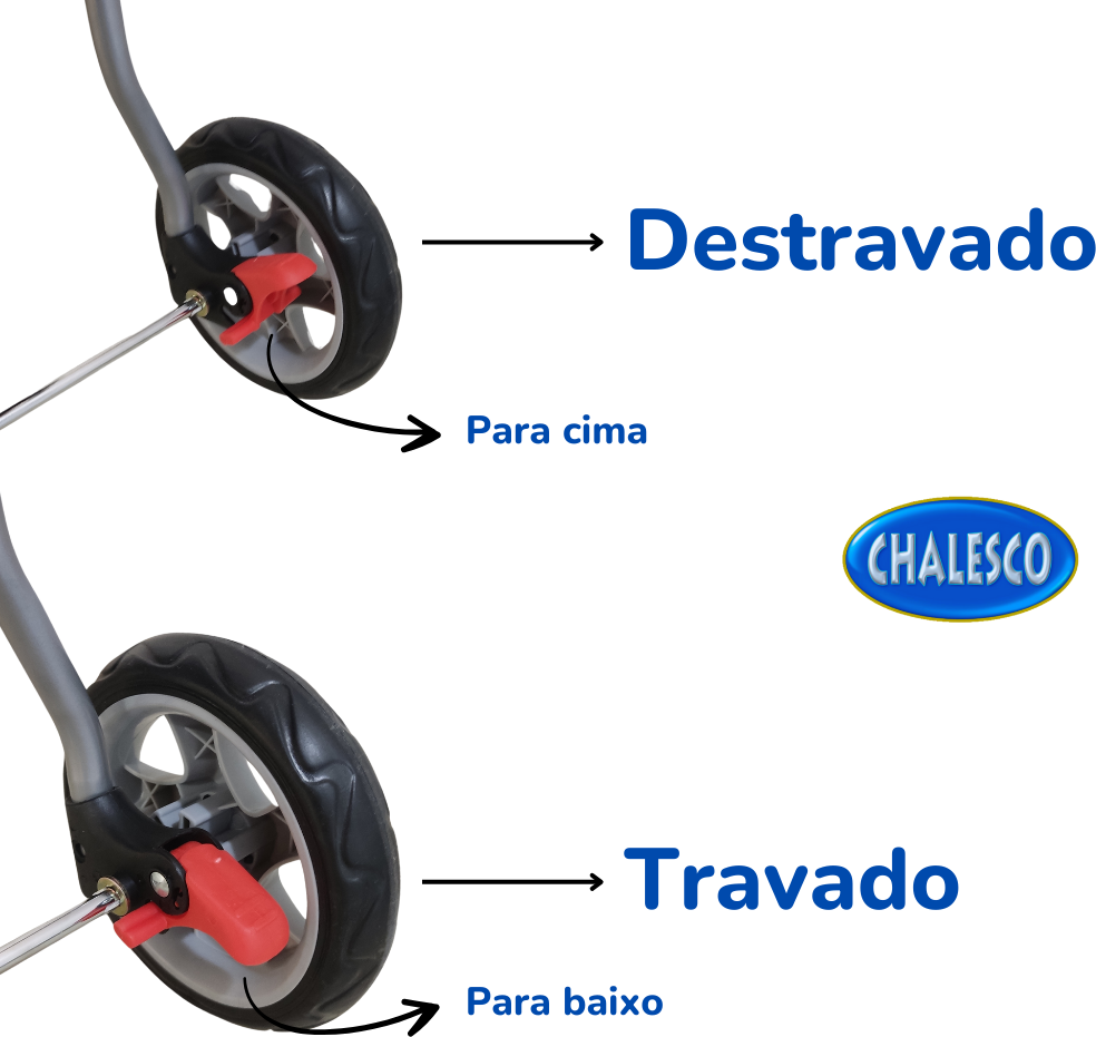 Carrinho Chalesco Confort Ride Vermelho para Cães e Gatos - Tam. Único