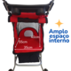 Carrinho Chalesco Confort Ride Vermelho para Cães e Gatos