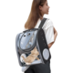 Mochila de Transporte Chalesco Vision Preta Plus para Cães e Gatos