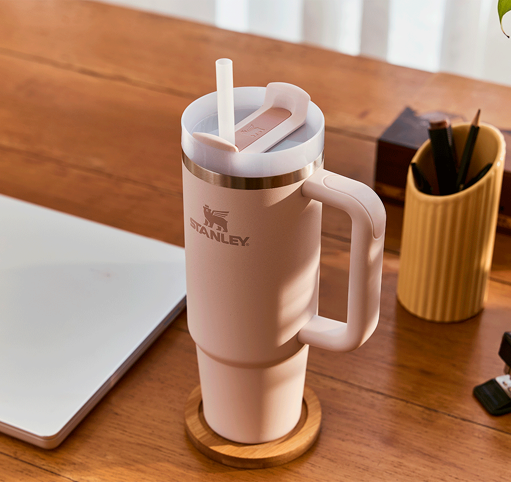 Copo Térmico Stanley Quencher Rose Quartz - 1,18 L