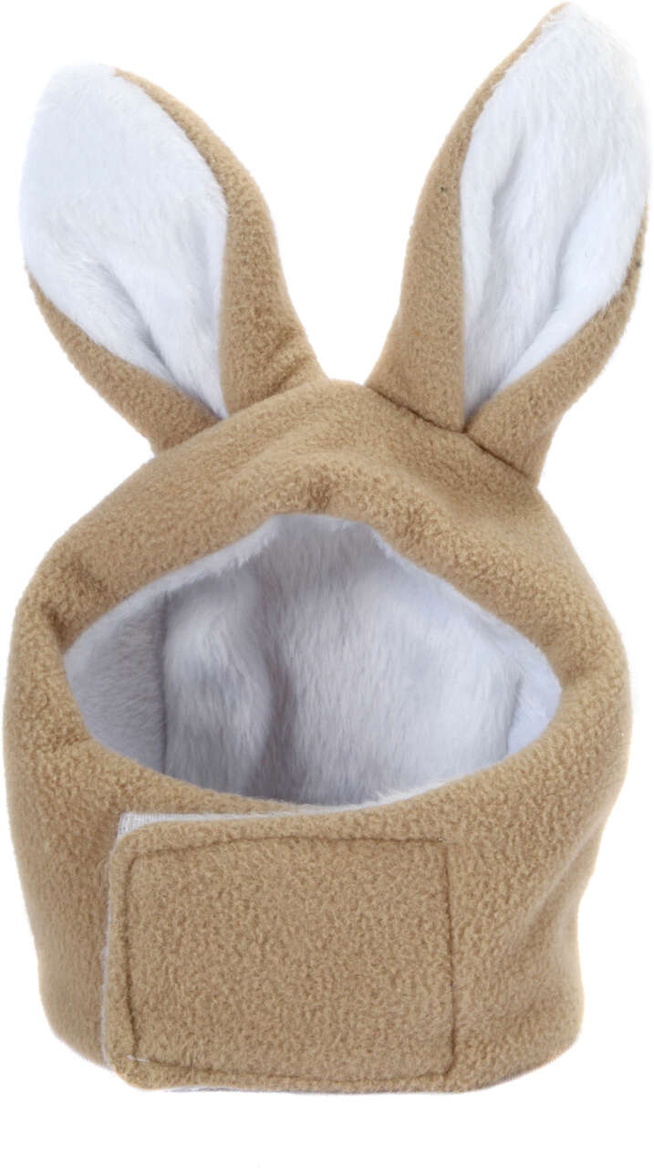 Touca Coelho Bichinho Chic para Cães e Gatos Bege - Tam. P