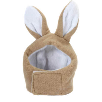 Touca Coelho Bichinho Chic para Cães e Gatos Bege