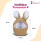 Touca Coelho Bichinho Chic para Cães e Gatos Bege