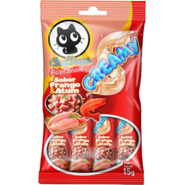 Petisco Cremoso Tex Brasil Chuchups para Gatos sabor Frango e Atum - 4 Unidades