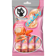 Petisco Cremoso Tex Brasil Chuchups para Gatos sabor Salmão - 4 Unidades