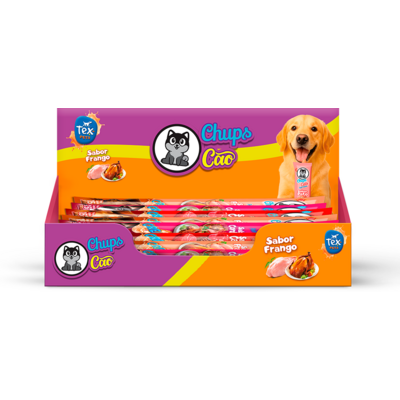 Petisco Cremoso Tex Brasil Chuchups para Cães sabor Frango