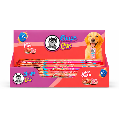 Petisco Cremoso Tex Brasil Chuchups para Cães sabor Pato