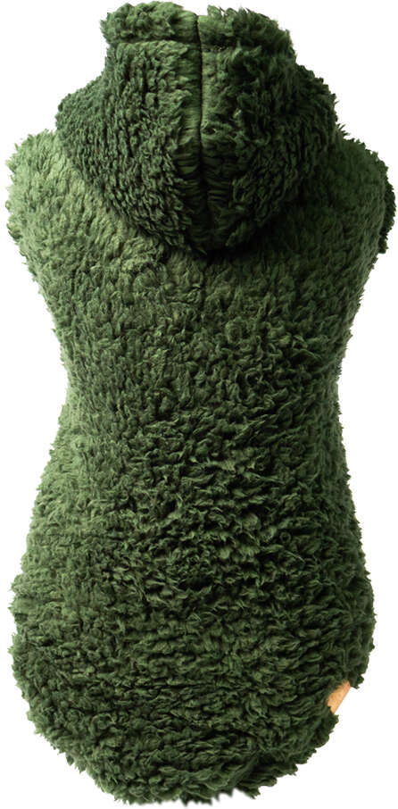 Blusa Sherpa Capuz Fábrica Pet para Cães e Gatos Verde - Tam. G