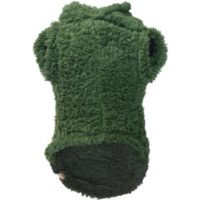 Blusa Sherpa Capuz Fábrica Pet para Cães e Gatos Verde