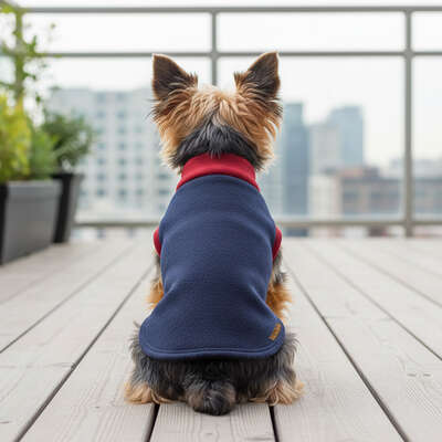 Blusa Básica sem Manga Fábrica Pet para Cães e Gatos Azul
