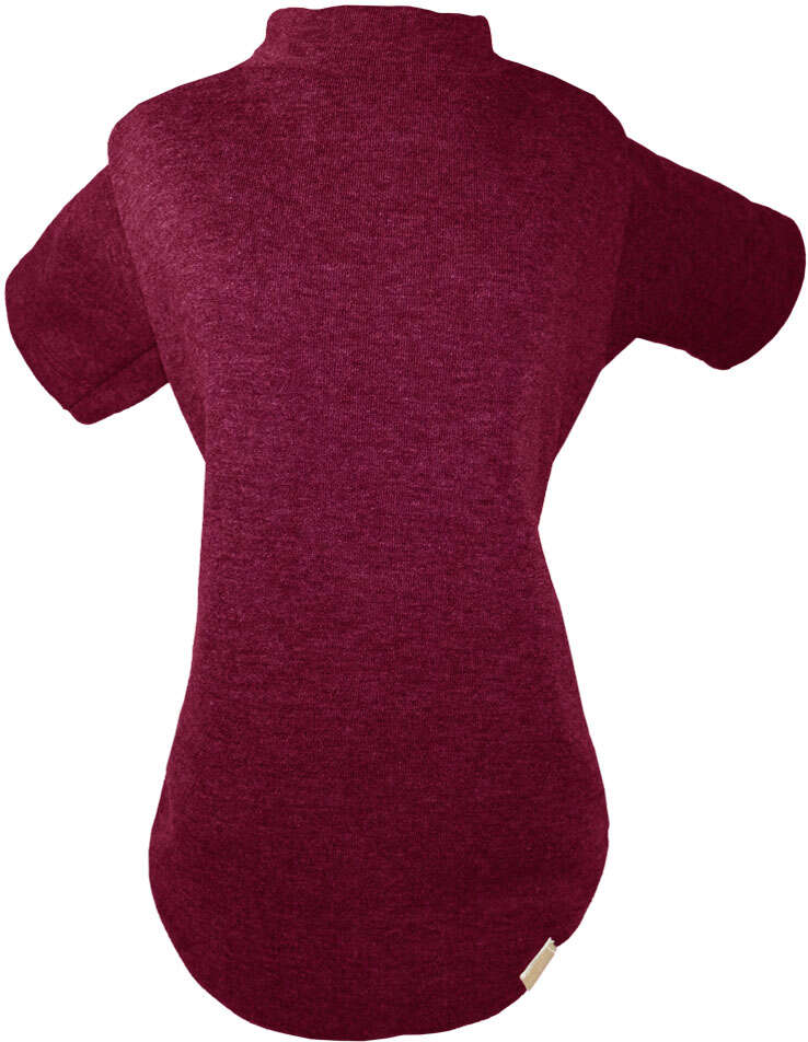 Blusa Moletom com Manga Fábrica Pet para Cães e Gatos Vinho - Tam. M