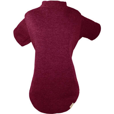 Blusa Moleton com Manga Fábrica Pet para Cães e Gatos Vinho