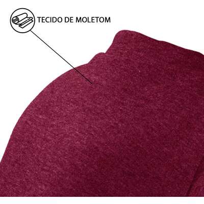 Blusa Moleton com Manga Fábrica Pet para Cães e Gatos Vinho